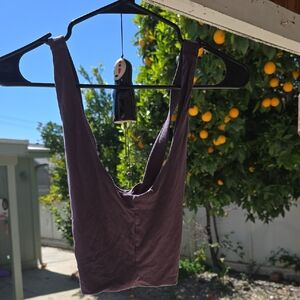 Indigo Luna Agni Cross Top In Charcoal